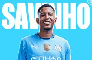 Manchester City anuncia a contratação do atacante Savinho (Foto: TNT)
