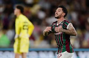 Lucho Acosta foi o heroi da virada do Fluminense sobre o Internacional no Brasileirao (Foto: MARCELO GONCALVES / FLUMINENSE F.C.)