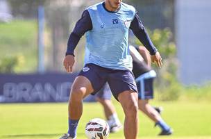 Barra em treino no CT em Itajai antes de viagem. (Foto: Tiago Winter/Barra FC)