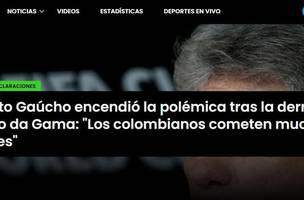 Declaracao de Renato Gaucho e destaque em jornais colombianos (Foto: Reproducao)