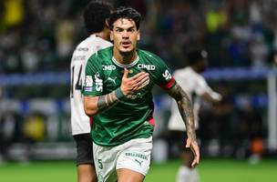 Gustavo Gomez foi autor do gol Alviverde (Foto: EDUARDO CARMIM/AGENCIA O DIA/ESTADAO CONTEUDO)