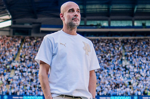 Pep Guardiola se despediu do Manchester City (Foto: Divulgacao / Manchester City)