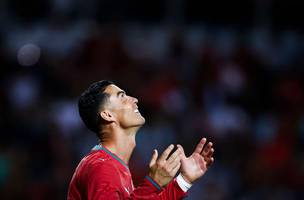 Cristiano Ronaldo representa a selecao portuguesa pela sexta vez na Copa do Mundo (Foto: FILIPE AMORIM / AFP)